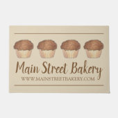 シュルーセルクラムブマフィンバイ焼いたベーカリーベイカーフード ドアマット (正面)