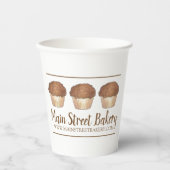 シュルーセルクラムブマフィンバイ焼いたベーカリーベイカーフード 紙コップ (正面)