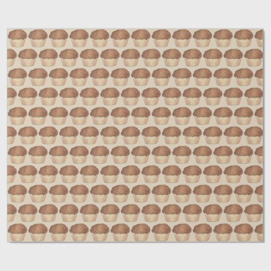 シュルーセルクラムブマフィンブレックファーストブルンフードフードベーキング ラッピングペーパー (フラット)