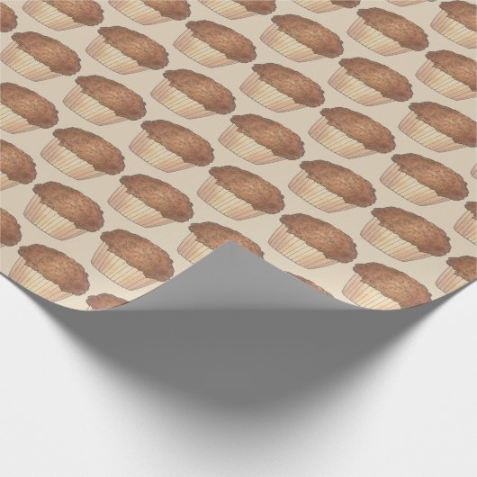 シュルーセルクラムブマフィンブレックファーストブルンフードフードベーキング ラッピングペーパー (角)