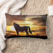 シュル素晴らしレアル・ホース・イン・ザ・ムーン装飾用クッション ランバークッション (ブランケット)