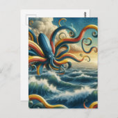 シュレアカラフルバナナタコ ポストカード (正面/裏面)