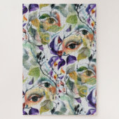 シュレアポップ・アートのリスモザイクパターン抽象芸術コンテンポラリー ジグソーパズル (縦)