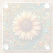 シュレアルひまわり交響曲 ガラスコースター (裏面)