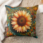 シュレアルひまわり交響曲 クッション (ブランケット)