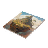 シュレアルアイランドランドスケープファンタジーアート タイル (側面)