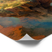 シュレアルアイランドランドスケープファンタジーアート ポスター (角)