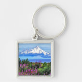 シュレアルアラスカン絵画ウィルダネス キーホルダー (正面)