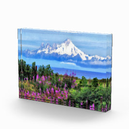 シュレアルアラスカン絵画ウィルダネス フォトブロック