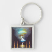 シュレアルガール踊りインザレイン キーホルダー (正面)