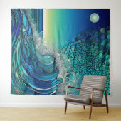 シュレアルサーフシースケープ タペストリー (インサイチュ(横))