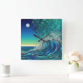 シュレアルサーフ スクエア壁時計 (ホーム)