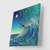 シュレアルサーフ スクエア壁時計 (傾斜)