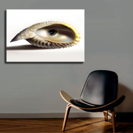 シュレアルシーシェルアイウォールアート メタルプリント