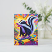 シュレアルスケートボーディングスカンク ポストカード (スタンド正面)