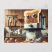 シュレアルトースターエッグブレックファーストパーソン ポストカード (正面)