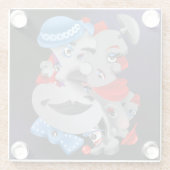 シュレアルパズル顔コースター ガラスコースター (裏面)