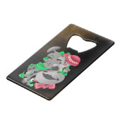 シュレアルパズル顔ボトルオープナー クレジットカード栓抜き (正面アングル)