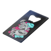 シュレアルパズル顔ボトルオープナー クレジットカード栓抜き (正面アングル)