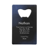 シュレアルパズル顔ボトルオープナー クレジットカード栓抜き (裏面)