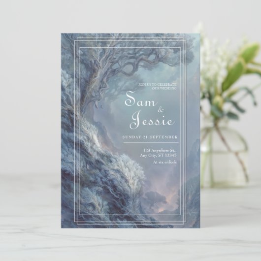 シュレアルファンタジードリームスケープ結婚式招待状 招待状 (スタンド正面)