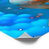 シュレアルファンタジーファンタスティックAsian Girl Art Ai ポスター (角)