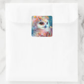 シュレアルフクロウファンタジーアート スクエアシール (バッグ)