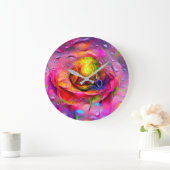 シュレアルフローラアート ラージ壁時計 (ホーム)