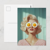 シュレアルブレックファーストファッションポートレート ポストカード (正面/裏面)