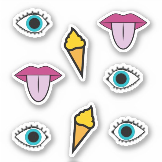 シュレアルポップ・アートの! シール (正面)