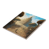 シュレアルメイズキャッスルランドスケープファンタジーアート タイル (側面)