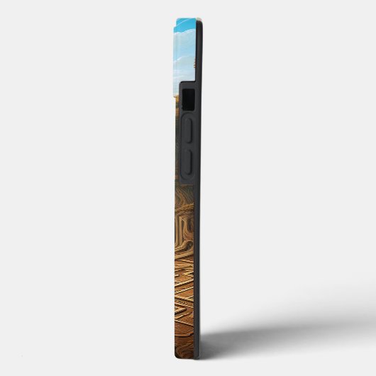 シュレアルメイズキャッスルランドスケープファンタジーアート Case-Mate iPhoneケース (裏面 / 左)