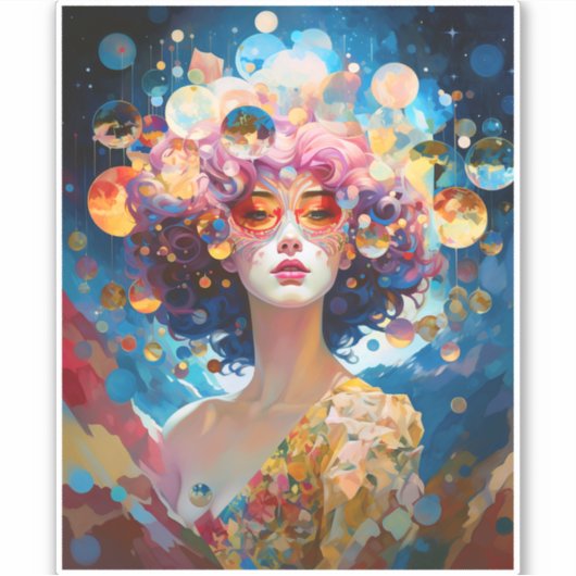 シュレアルレディファンタジーアート シール (正面)