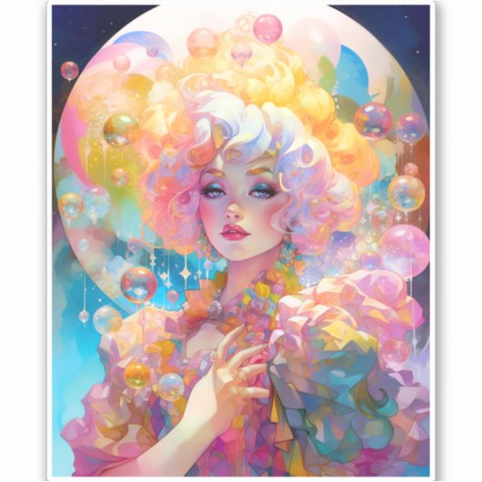 シュレアルレディファンタジーアート シール (正面)