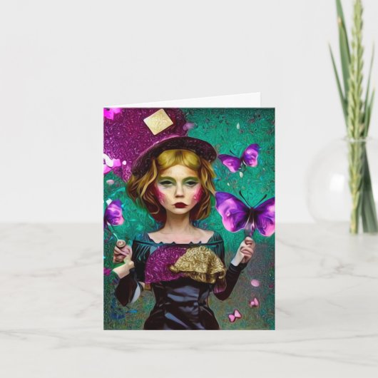 シュレアルヴィンテージハッターパーティープレッパー ノートカード (正面)