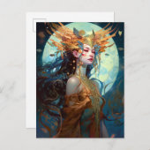 シュレアル女神クイーンファンタジーアートハガキ ポストカード (正面/裏面)