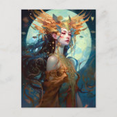 シュレアル女神クイーンファンタジーアートハガキ ポストカード (正面)