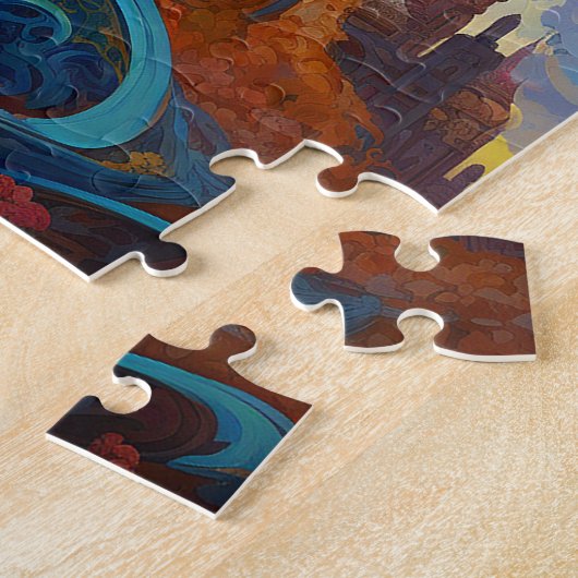 シュレアル女神クイーンファンタジーアート ジグソーパズル (側面)