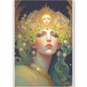 シュレアル女神ファンタジーアート シール (正面)