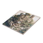 シュレアル幾何学都市景観ファンタジーアート タイル (側面)