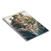 シュレアル幾何学都市景観ファンタジーアート ノートブック (右側)