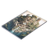 シュレアル幾何学都市景観ファンタジーアート ノートブック (左側)