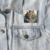 シュレアル幾何学都市景観ファンタジーアート 缶バッジ (インサイチュ)