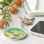 シュレアル想像シロもしエット キーホルダー (側面)