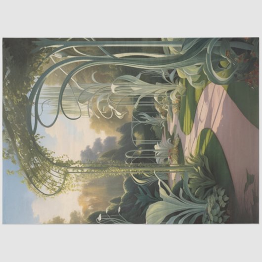 シュレアル新しいガーデンデクページ紙 薄葉紙 (正面)