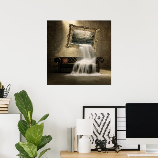 シュレアル滝 ポスター (ホームオフィス)