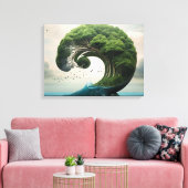 シュレアル自然アート キャンバスプリント (インサイチュ (リビング))