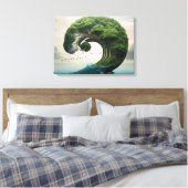 シュレアル自然アート キャンバスプリント (インサイチュ (寝室))