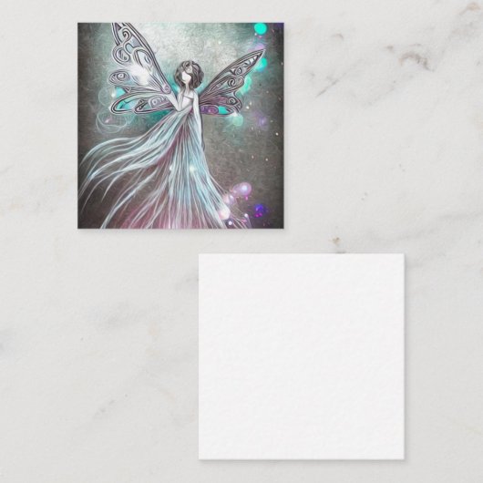 シュレアル色彩の鮮やかパールスフェアリー スクエア名刺 (正面/裏面)