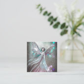 シュレアル色彩の鮮やかパールスフェアリー スクエア名刺 (スタンド正面)